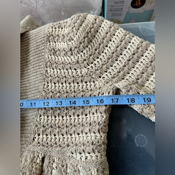 Anthropologie sleeping on snow brown sweater tie front size XS cardigan - Picture 7 of 12